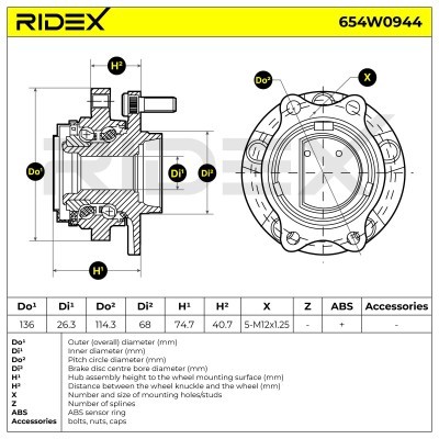 Wheel Bearing RIDEX 654W0944 654W0944 - photo 6
