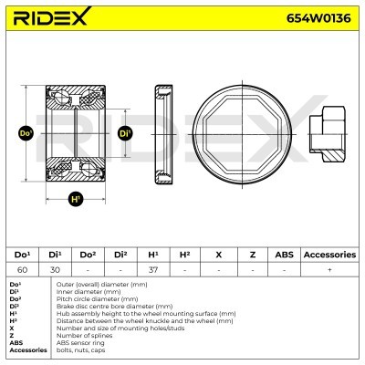 Wheel Bearing RIDEX 654W0136 654W0136 - photo 7