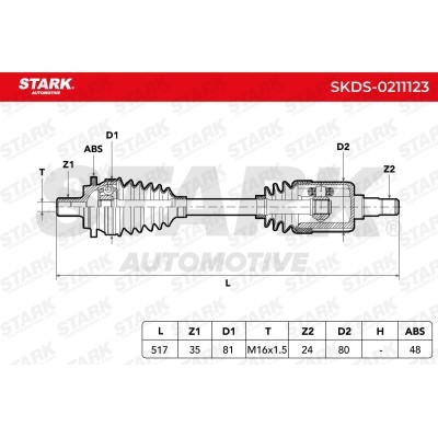 Drive Shaft Stark SKDS-0211123 SKDS-0211123 - photo 3