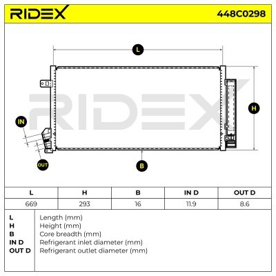 A/C condenser 448C0298 - photo 6