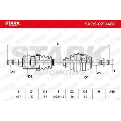 Drive Shaft Stark SKDS-0210480 SKDS-0210480 - photo 8