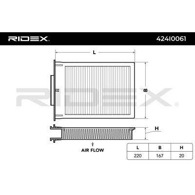 Cabin Air Filter RIDEX 424I0061 424I0061 - photo 4