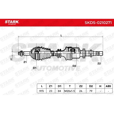 Drive Shaft Stark SKDS-0210271 SKDS-0210271 - photo 6