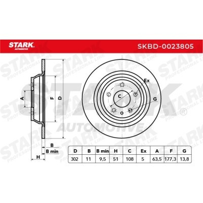 Brake Disc Stark SKBD-0023805 SKBD-0023805 - photo 7