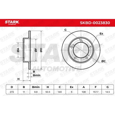 Brake Disc Stark SKBD-0023830 SKBD-0023830 - photo 5