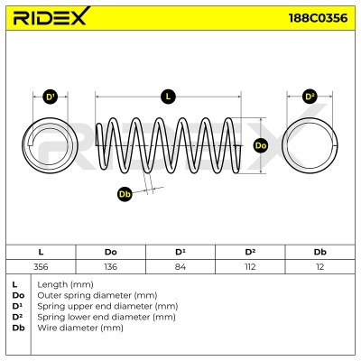 Suspension Spring RIDEX 188C0356 188C0356 - photo 5