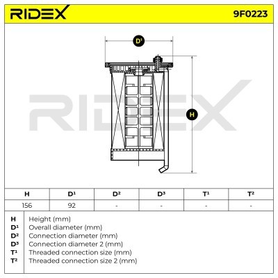 Fuel Filter RIDEX 9F0223 9F0223 - photo 6