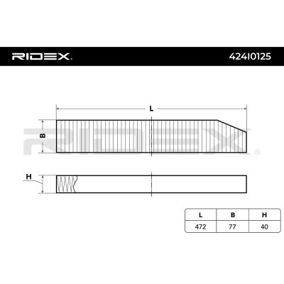 Cabin Air Filter RIDEX 424I0125 424I0125 - photo 2