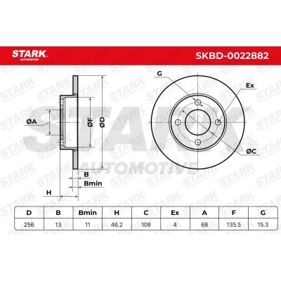 Brake Disc Stark SKBD-0022882 SKBD-0022882 - photo 5
