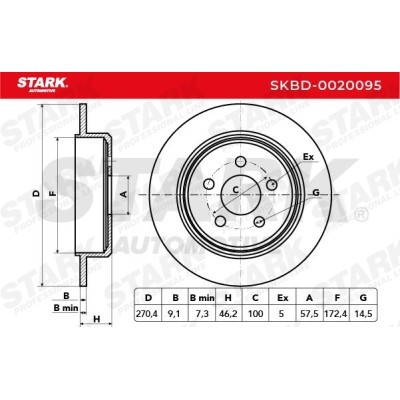 Brake Disc Stark SKBD-0020095 SKBD-0020095 - photo 4