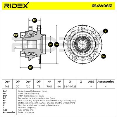 Wheel Bearing RIDEX 654W0661 654W0661 - photo 5