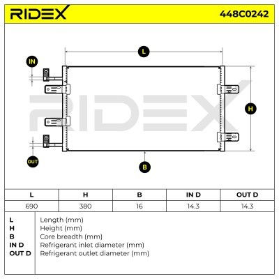 A/C condenser 448C0242 - photo 5