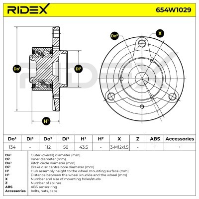 Wheel Bearing RIDEX 654W1029 654W1029 - photo 5