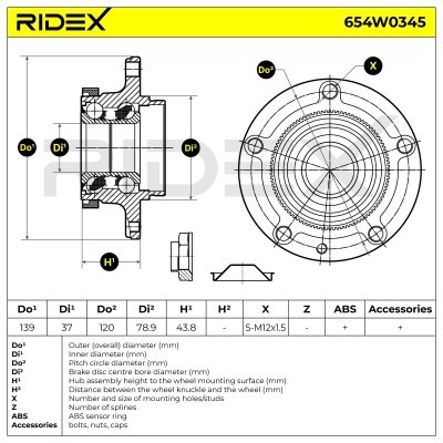 Wheel Bearing RIDEX 654W0345 654W0345 - photo 7