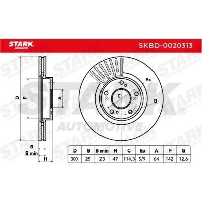 Brake Disc Stark SKBD-0020313 SKBD-0020313 - photo 5