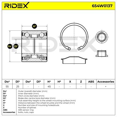 Wheel Bearing RIDEX 654W0137 654W0137 - photo 5