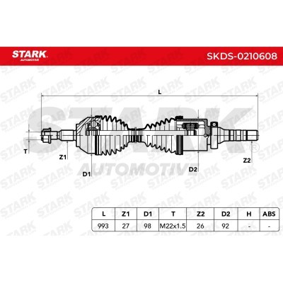 Drive Shaft Stark SKDS-0210608 SKDS-0210608 - photo 7