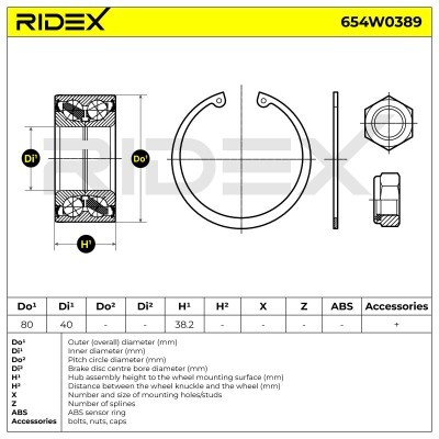 Wheel Bearing RIDEX 654W0389 654W0389 - photo 6
