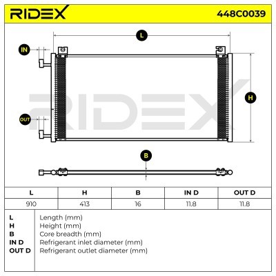 A/C condenser 448C0039 - photo 8