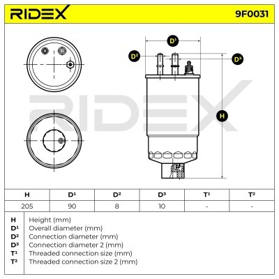 Fuel Filter RIDEX 9F0031 9F0031 - photo 7