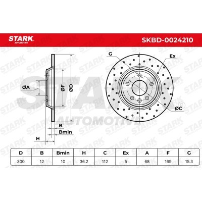 Brake Disc Stark SKBD-0024210 SKBD-0024210 - photo 6