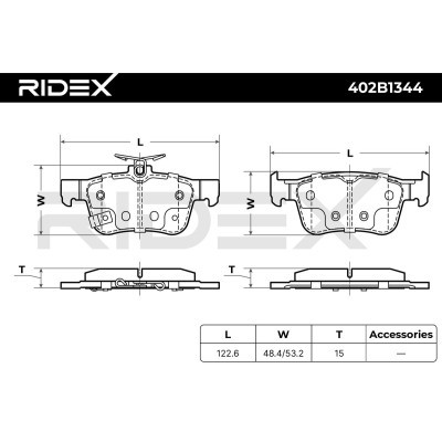 Brake Pads Set RIDEX 402B1344 402B1344 - photo 6