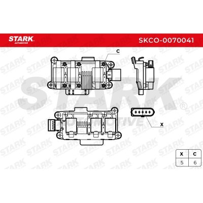 Ignition Coil Stark SKCO-0070041 SKCO-0070041 - photo 3
