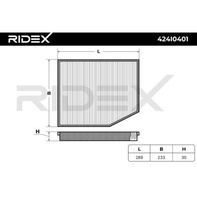 Cabin Air Filter RIDEX 424I0401 424I0401 - photo 6