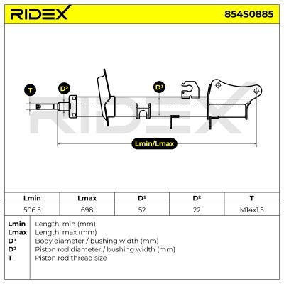Shock Absorber RIDEX 854S0885 854S0885 - photo 4