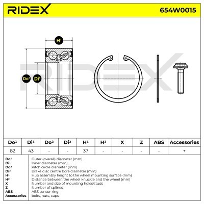 Wheel Bearing RIDEX 654W0015 654W0015 - photo 5