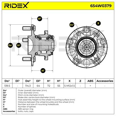 Wheel Bearing RIDEX 654W0379 654W0379 - photo 6