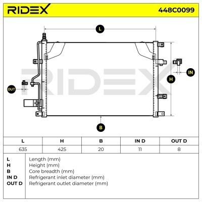 A/C condenser 448C0099 - photo 7
