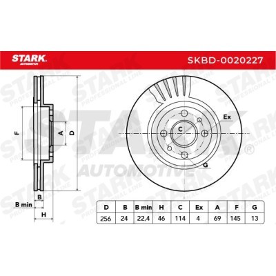 Brake Disc Stark SKBD-0020227 SKBD-0020227 - photo 4