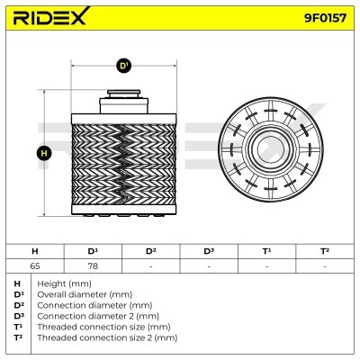 Fuel Filter RIDEX 9F0157 9F0157 - photo 4