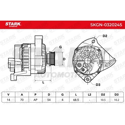 Alternator Stark SKGN-0320245 SKGN-0320245 - photo 5