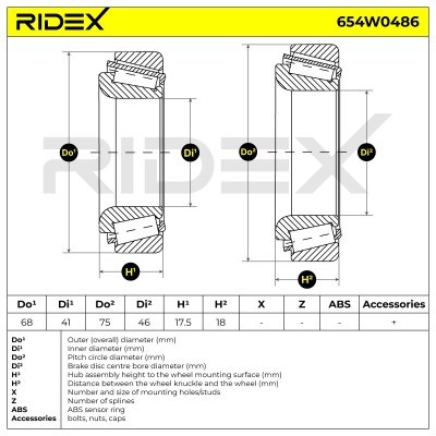 Wheel Bearing RIDEX 654W0486 654W0486 - photo 7