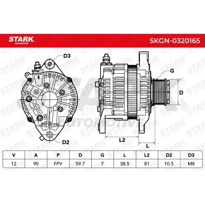Alternator Stark SKGN-0320165 SKGN-0320165 - photo 8