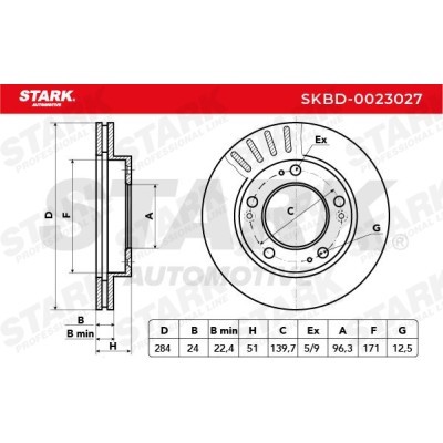 Brake Disc Stark SKBD-0023027 SKBD-0023027 - photo 3