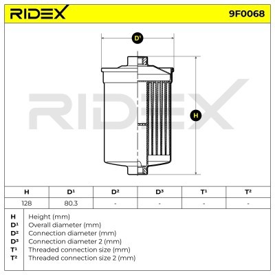 Fuel Filter RIDEX 9F0068 9F0068 - photo 5