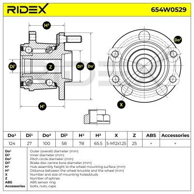 Wheel Bearing RIDEX 654W0529 654W0529 - photo 7
