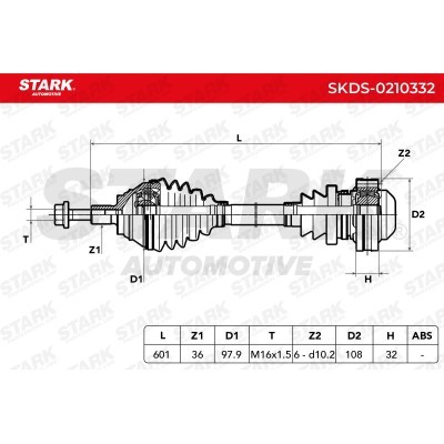 Drive Shaft Stark SKDS-0210332 SKDS-0210332 - photo 6