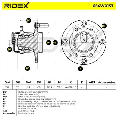 Wheel Bearing RIDEX 654W0157 654W0157 - photo 3