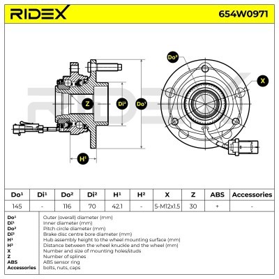 Wheel Bearing RIDEX 654W0971 654W0971 - photo 7