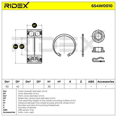 Wheel Bearing RIDEX 654W0010 654W0010 - photo 5