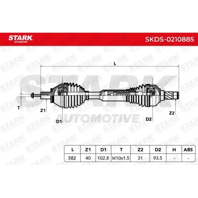 Drive Shaft Stark SKDS-0210885 SKDS-0210885 - photo 8