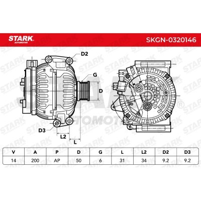 Alternator Stark SKGN-0320146 SKGN-0320146 - photo 7