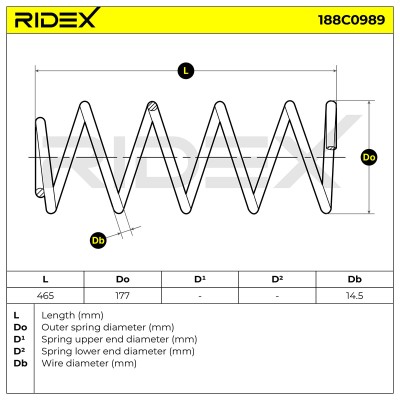 Suspension Spring RIDEX 188C0989 188C0989 - photo 5
