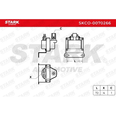 Ignition Coil Stark SKCO-0070266 SKCO-0070266 - photo 2