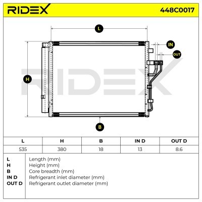 A/C condenser 448C0017 - photo 5