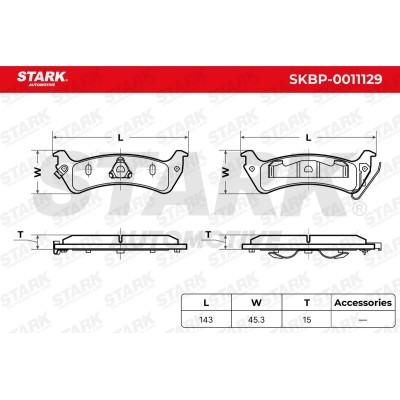 Brake Pads Set Stark SKBP-0011129 SKBP-0011129 - photo 6